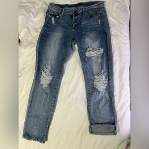Judy Blue bleach splash boyfriend jeans 15/32